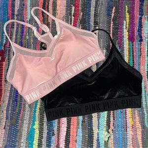 VS PINK Velvet Sports Bras (2)